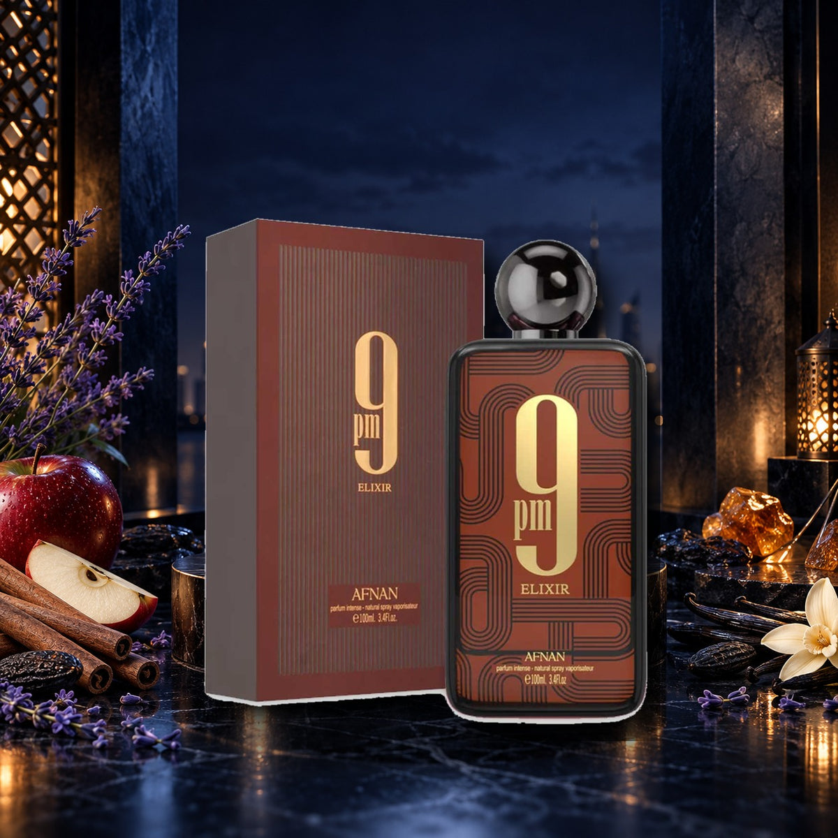 AFNAN - 9 PM ELIXIR - ambientazione notturna speziata