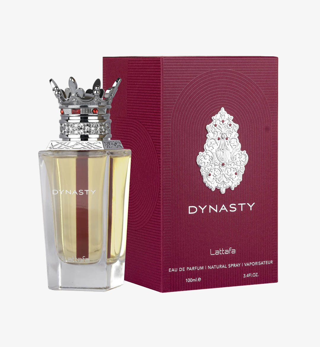Lattafa Dynasty, flacone e confezione