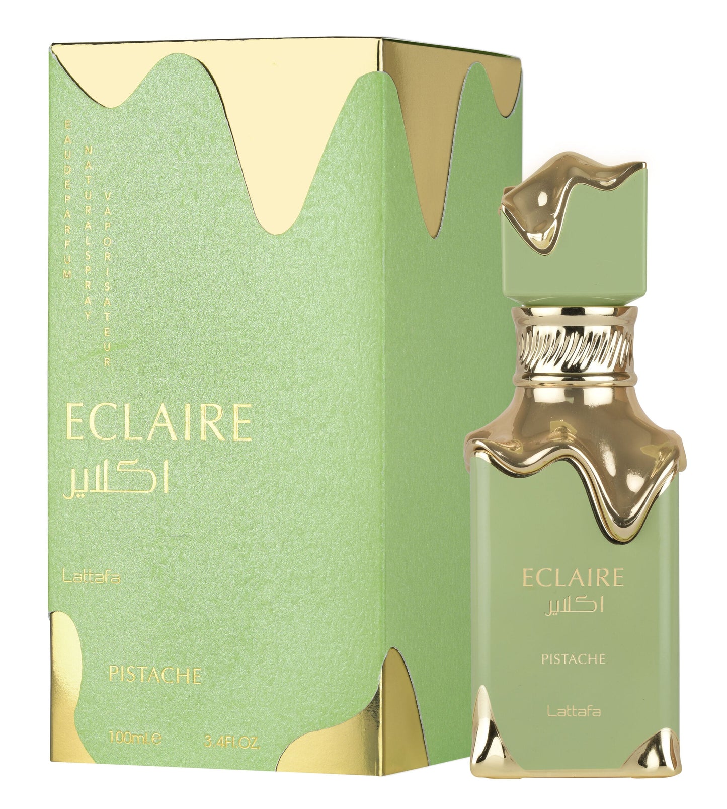Lattafa Eclaire Pistache 100 ml – flacone e confezione ufficiali