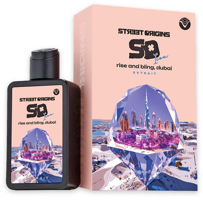 STREET ORIGINS - RISE AND BLING , DUBAI – flacone e confezione