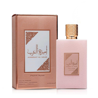 ASDAAF - AMEERAT AL ARAB PRIVE ROSE – flacone e confezione