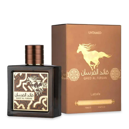 LATTAFA - QAED AL FURSAN UNTAMED – flacone e confezione