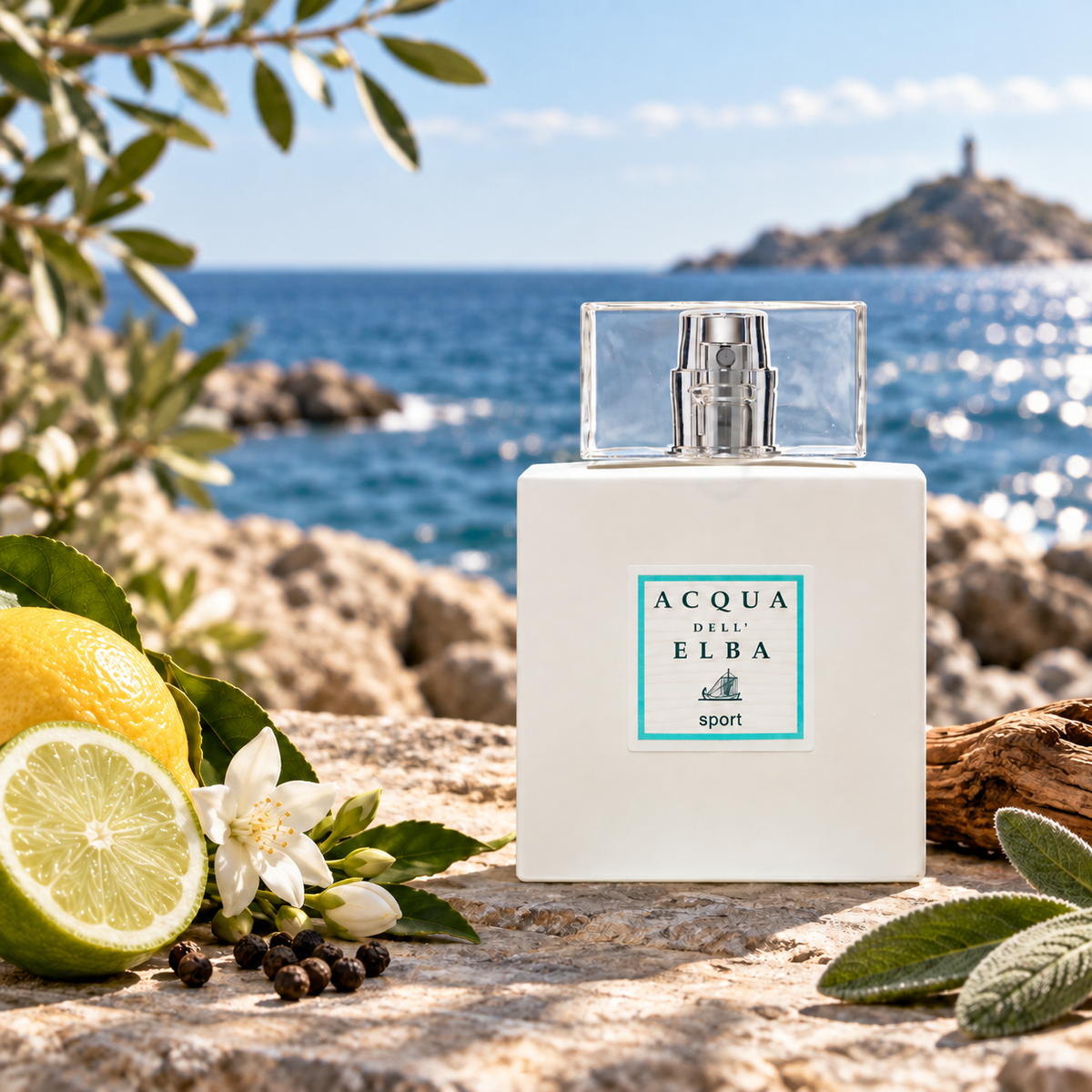 ACQUA DELL'ELBA - SPORT – foto ambientata ispirata alle note olfattive