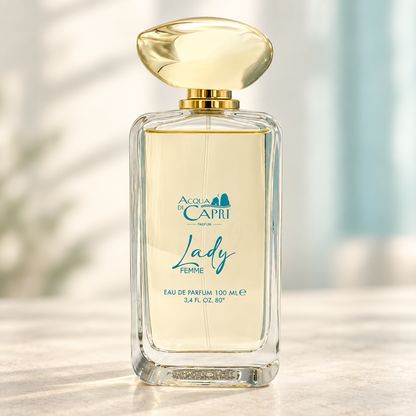 Acqua di Capri Lady – flacone originale frontale, centrale e fotografico