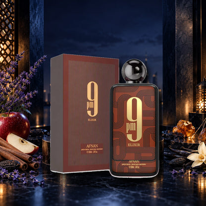 AFNAN - 9 PM ELIXIR - ambientazione notturna speziata