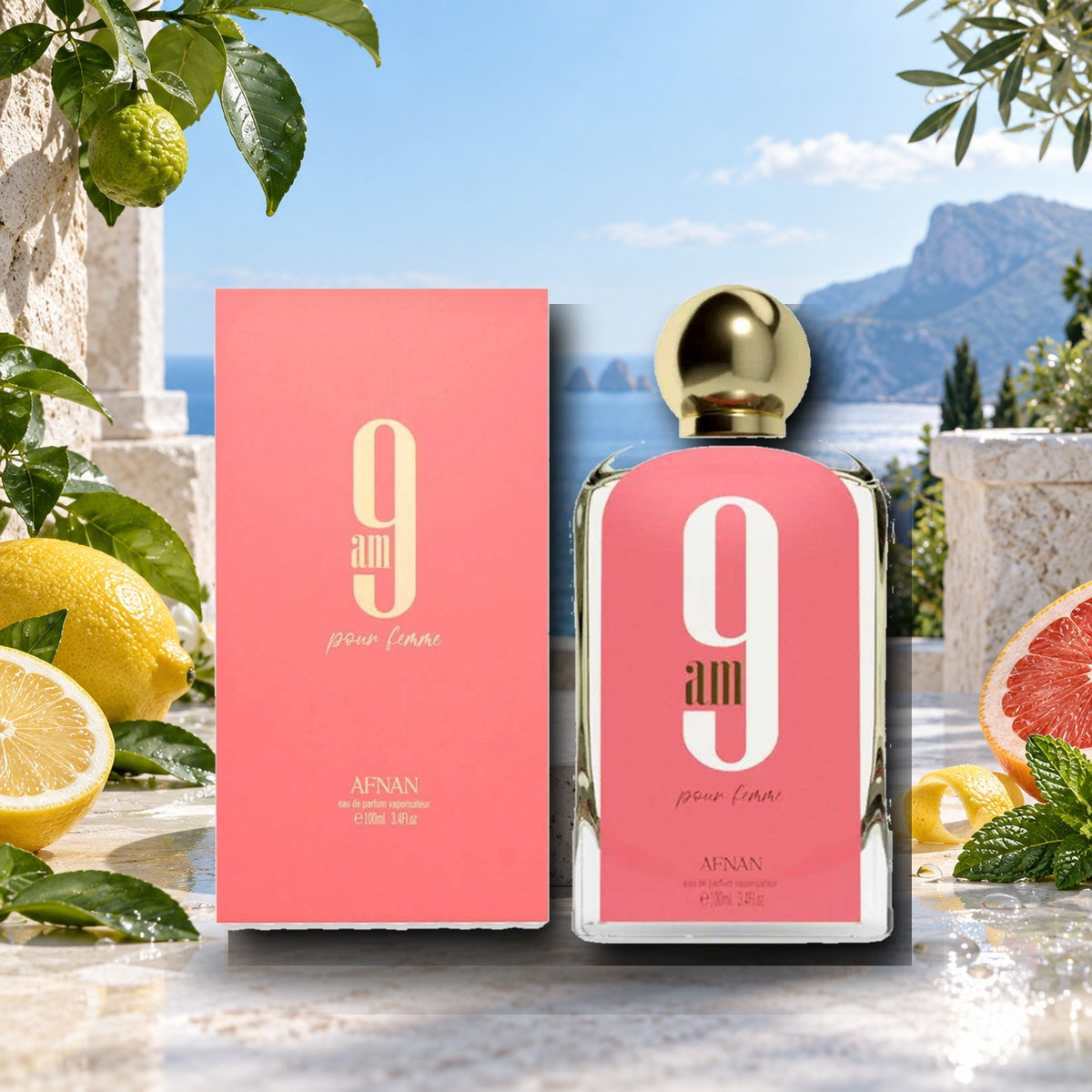 AFNAN - 9 AM POUR FEMME - ambientazione fresca e luminosa
