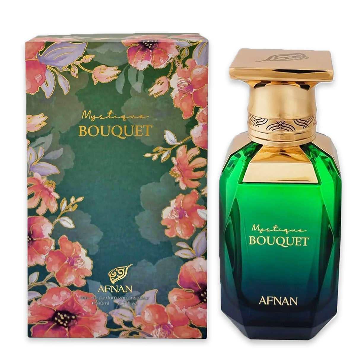Afnan Mystique Bouquet Eau de Parfum 80 ml – flacone e confezione