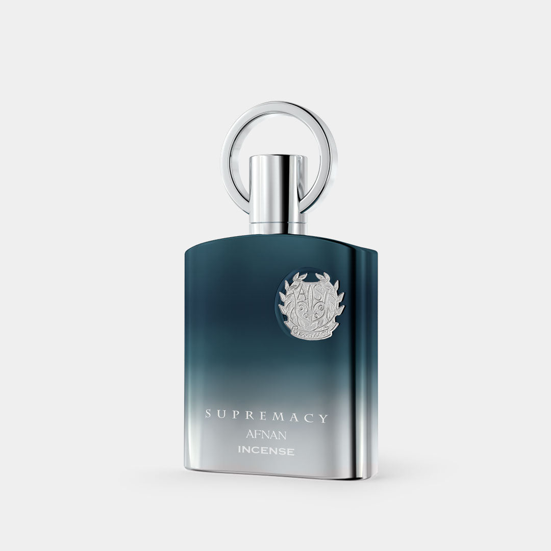 Afnan Supremacy Incense 100 ml – flacone in prospettiva e confezione ufficiale