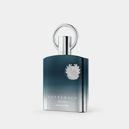 Afnan Supremacy Incense 100 ml – flacone in prospettiva e confezione ufficiale