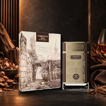 AFNAN - TOBACCO RUSH - ambientazione legnosa e ambrata