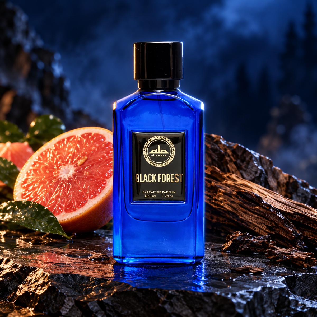 Al Ambra Black Forest, ambientazione ispirata alla fragranza