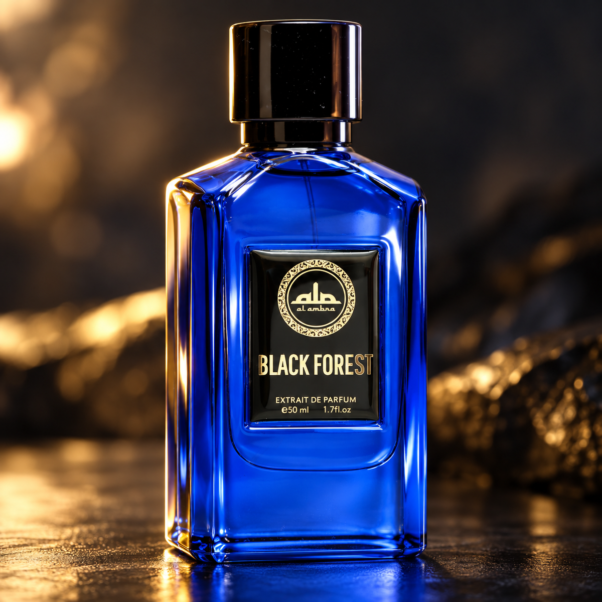 Al Ambra Black Forest, dettaglio del flacone