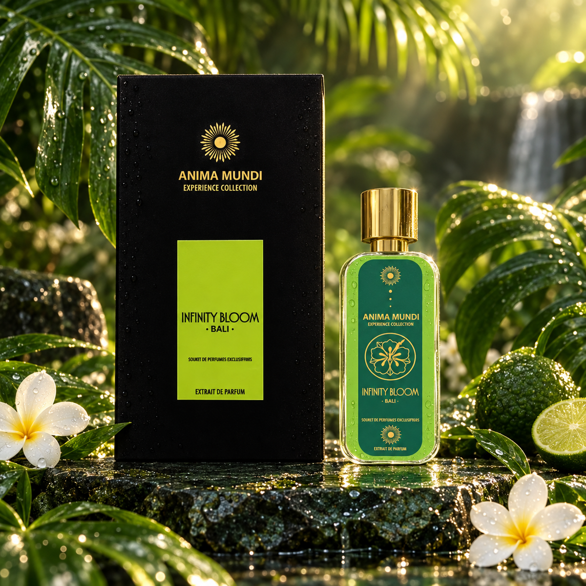 Anima Mundi Infinity Bloom Bali in ambientazione botanica tropicale