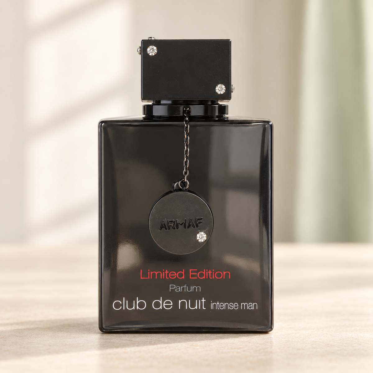 Armaf Club de Nuit Intense Man Limited Edition – flacone originale frontale, centrale e fotografico