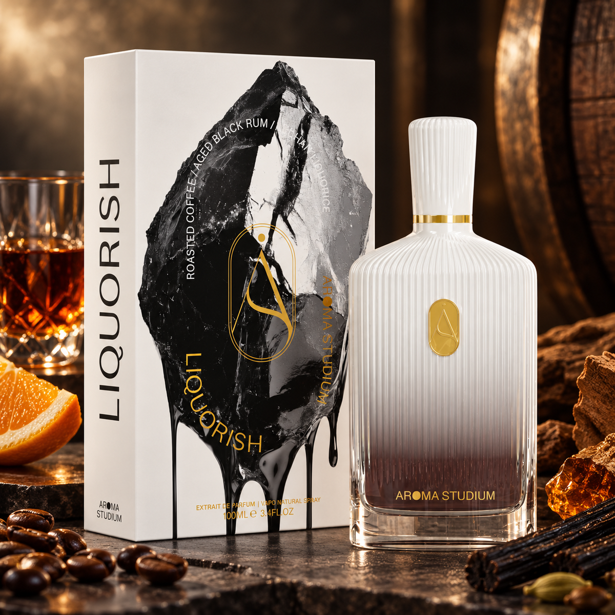 AROMA STUDIUM - LIQUORISH – foto protagonista coerente con le note olfattive