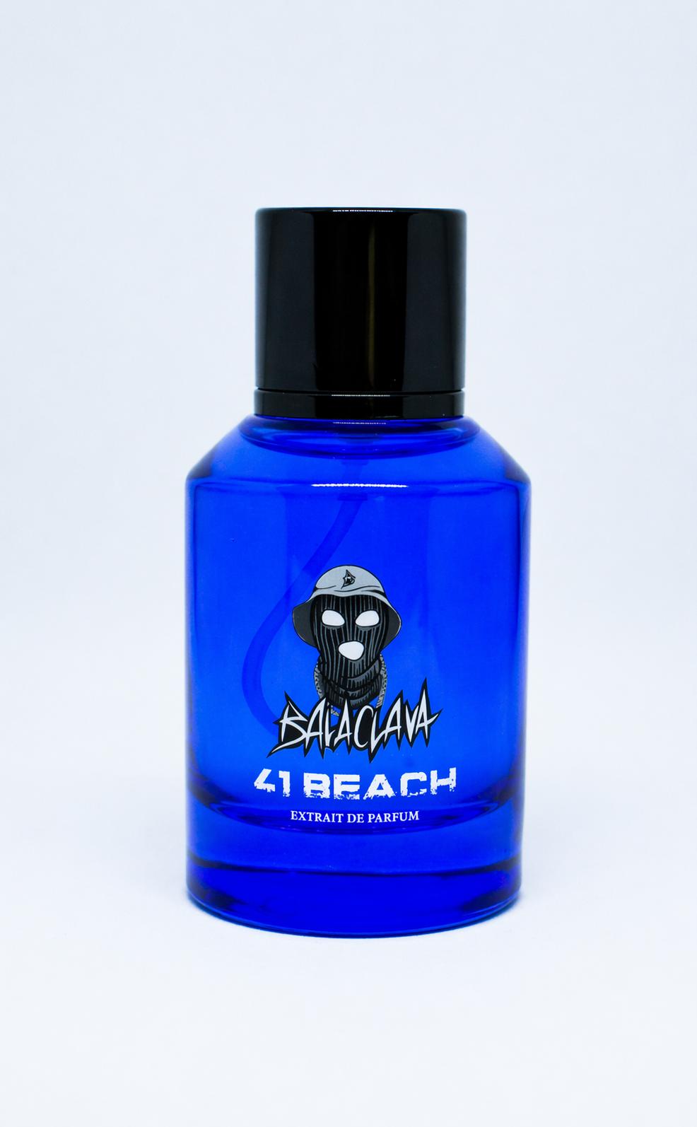 Balaclava 41 Beach, dettaglio del flacone blu