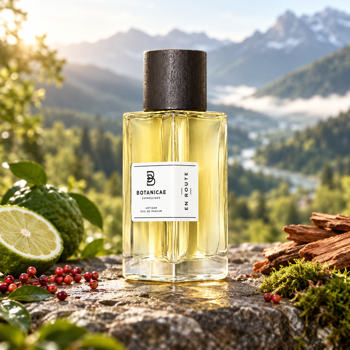 Botanicae En Route con bergamotto, cedro e paesaggio montano