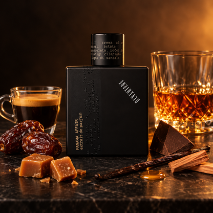 DEVERTERE - PANAMA AFFAIR, immagine emozionale con caffè, datteri, toffee, cioccolato e rum