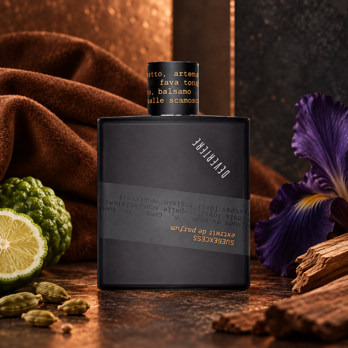 Devertere Suedexcess tra suede, iris e bergamotto