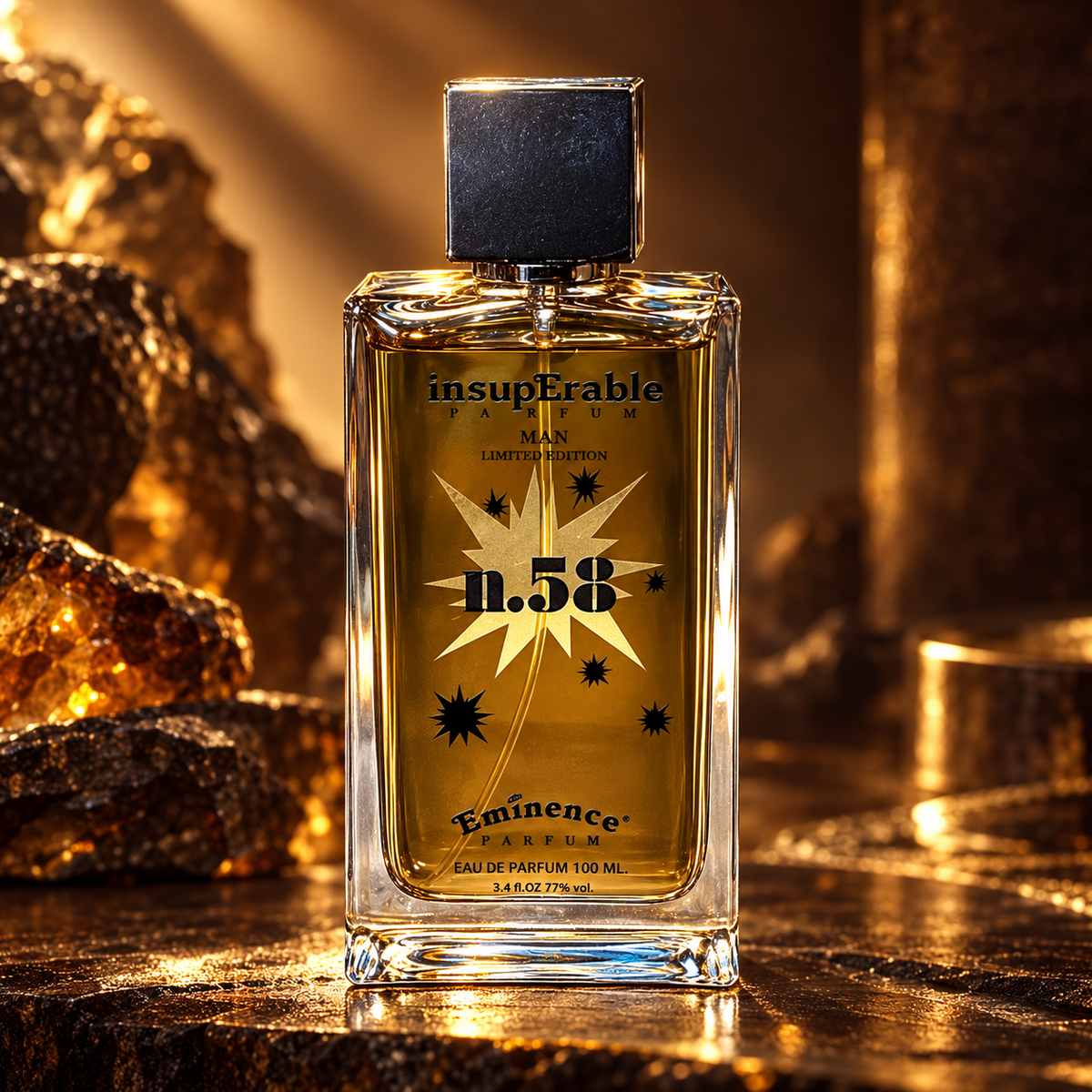 Eminence Insuperable Man n.58 in un'ambientazione ambrata e dorata