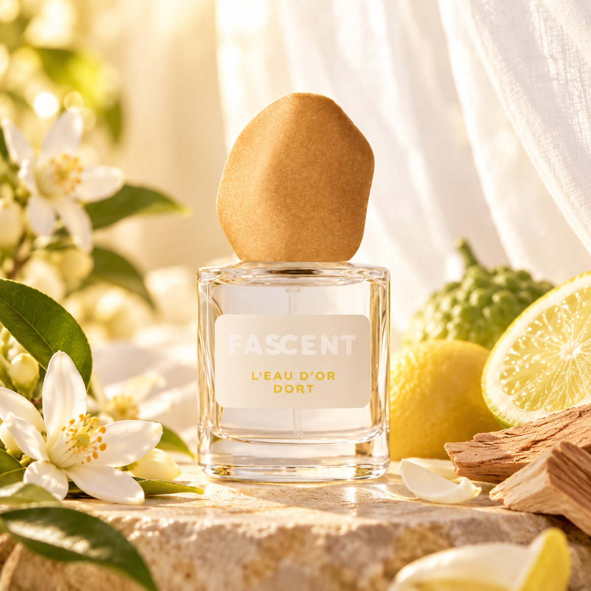 Fascent L'Eau d'Or Dort tra agrumi, fiori d'arancio e lino