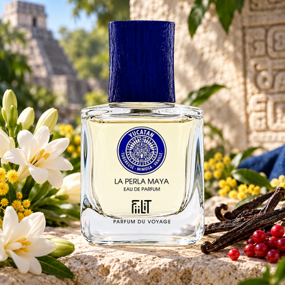 Fiilit La Perla Maya tra tuberosa, mimosa e pietra dello Yucatan