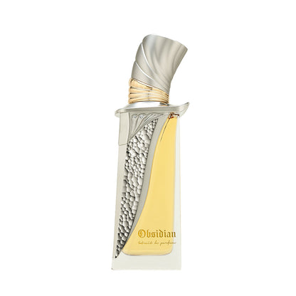 French Avenue Obsidian Extrait de Parfum 100 ml – flacone argento e ambra frontale