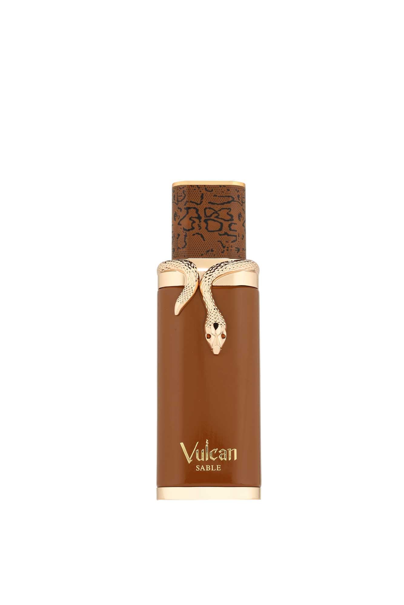 French Avenue Vulcan Sable Eau de Parfum 100 ml – flacone marrone frontale