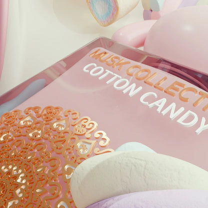 Gulf Orchid Cotton Candy 60 ml — dettaglio della decorazione e dell'etichetta, fotografia ufficiale Gulf Orchid