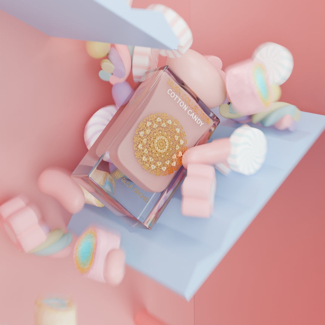 Gulf Orchid Cotton Candy 60 ml — flacone con marshmallow colorati, fotografia ufficiale Gulf Orchid