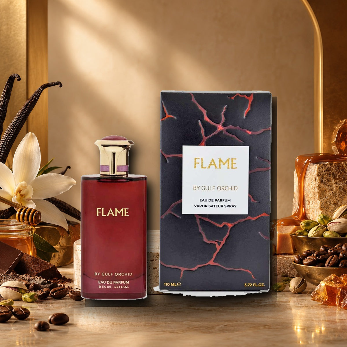 GULF ORCHID - FLAME - ambientazione calda gourmand