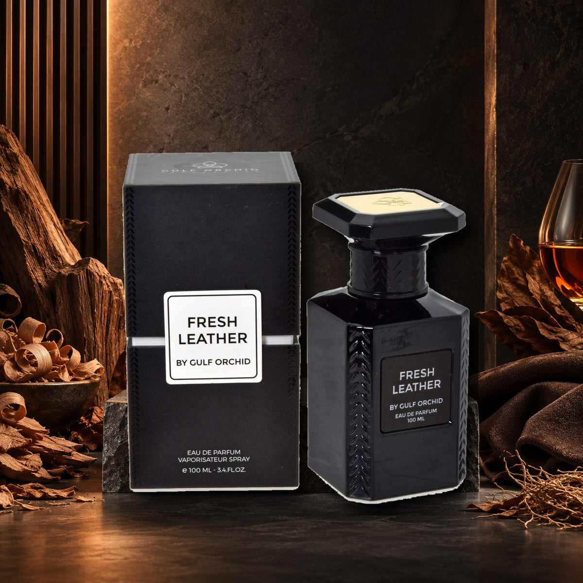GULF ORCHID - FRESH LEATHER - ambientazione legnosa e ambrata