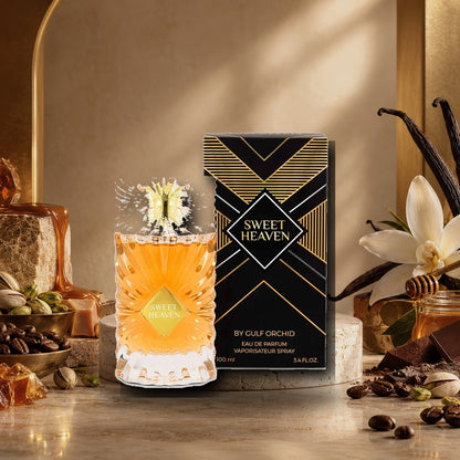 GULF ORCHID - SWEET HEAVEN - dettaglio in ambientazione calda gourmand