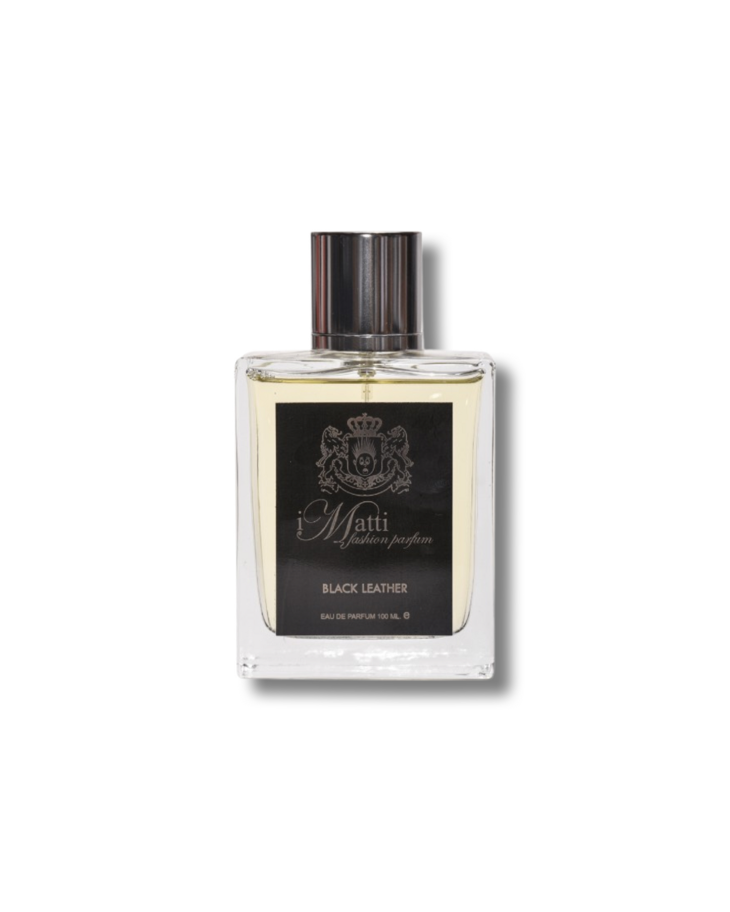 I Matti Black Leather 100 ml – vista frontale del flacone