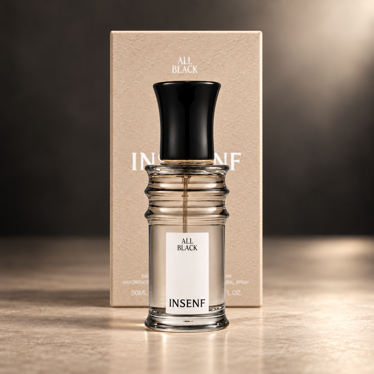 INSENF All Black – flacone centrale frontale HD