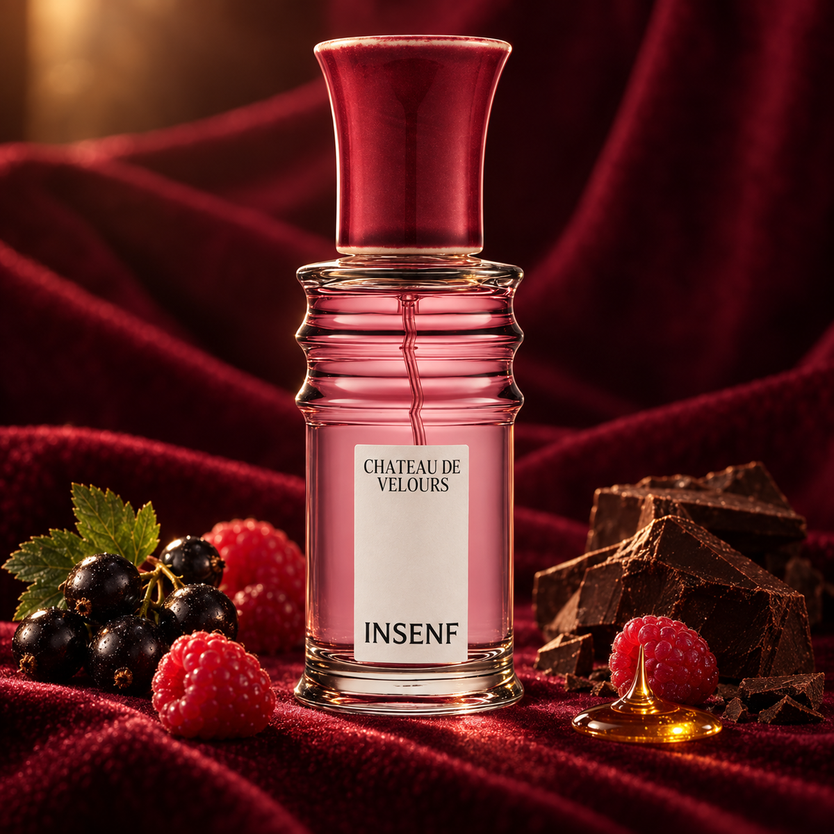 Insenf Château de Velours tra velluto bordeaux, frutti scuri e cioccolato