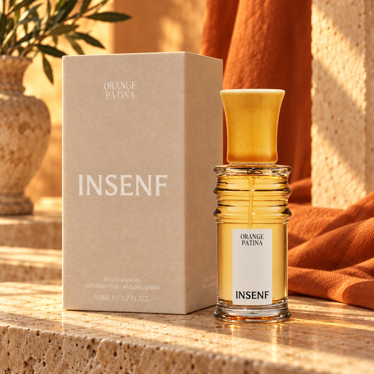INSENF - ORANGE PATINA — foto ambientata emozionale del prodotto