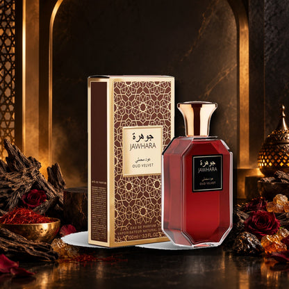 JAWHARA - OUD VELVET - ambientazione orientale con oud e spezie