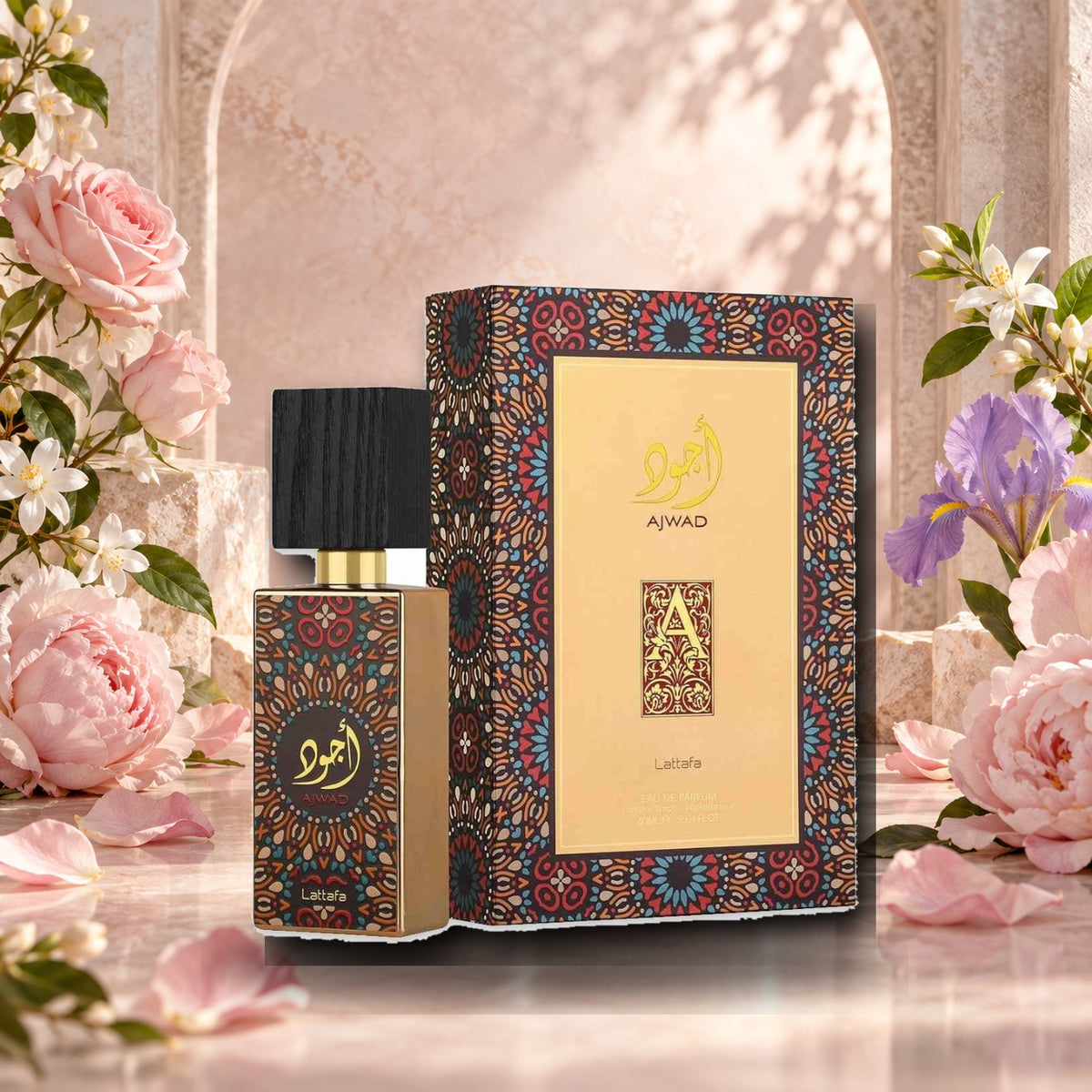 LATTAFA - AJWAD - ambientazione floreale elegante
