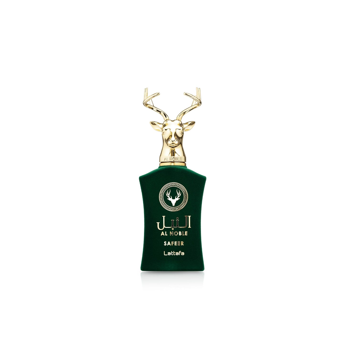 Lattafa Al Noble Safeer 100 ml – flacone verde con tappo a cervo