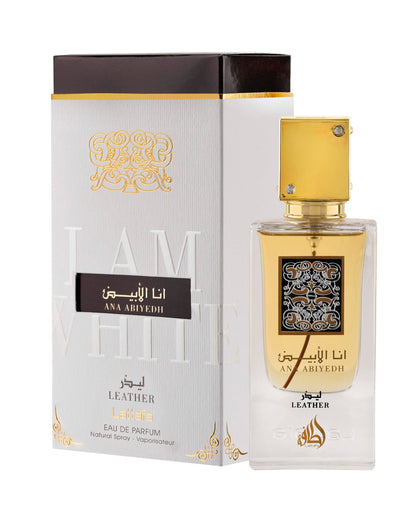 Lattafa Ana Abiyedh Leather 60 ml – flacone e confezione ufficiali