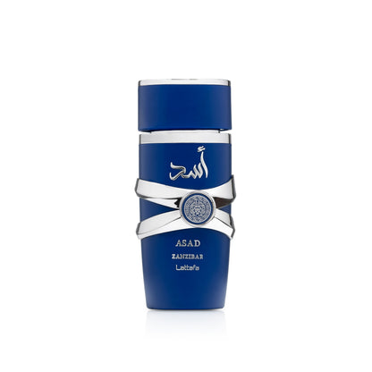 Lattafa Asad Zanzibar 100 ml – flacone blu frontale ufficiale