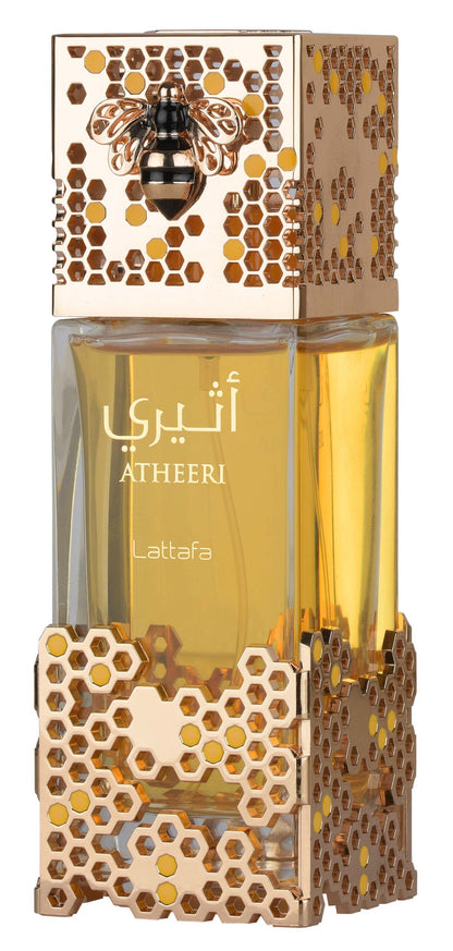 Lattafa Atheeri 100 ml – flacone dorato frontale ufficiale