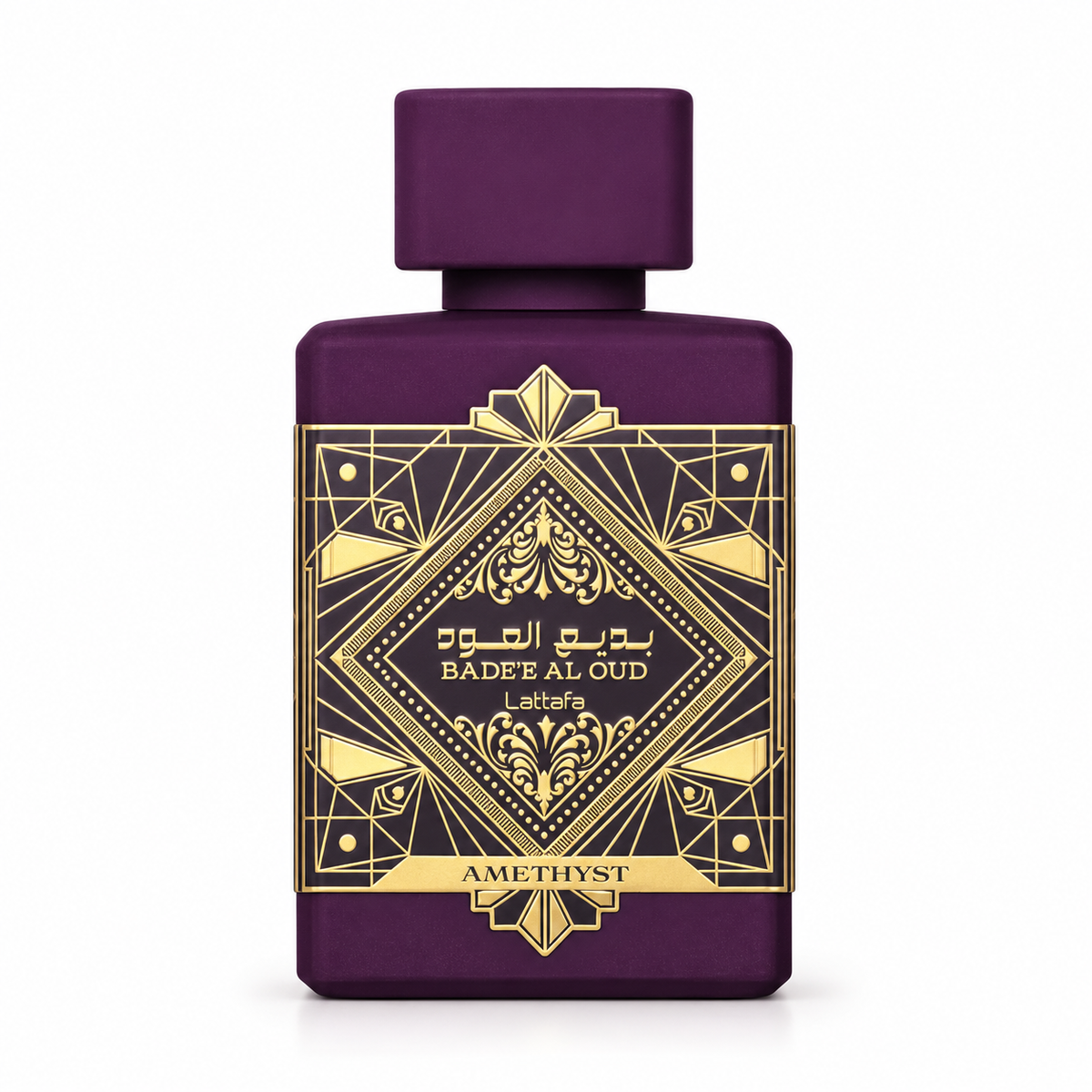 LATTAFA - BADE'E AL OUD AMETHYST – flacone in primo piano
