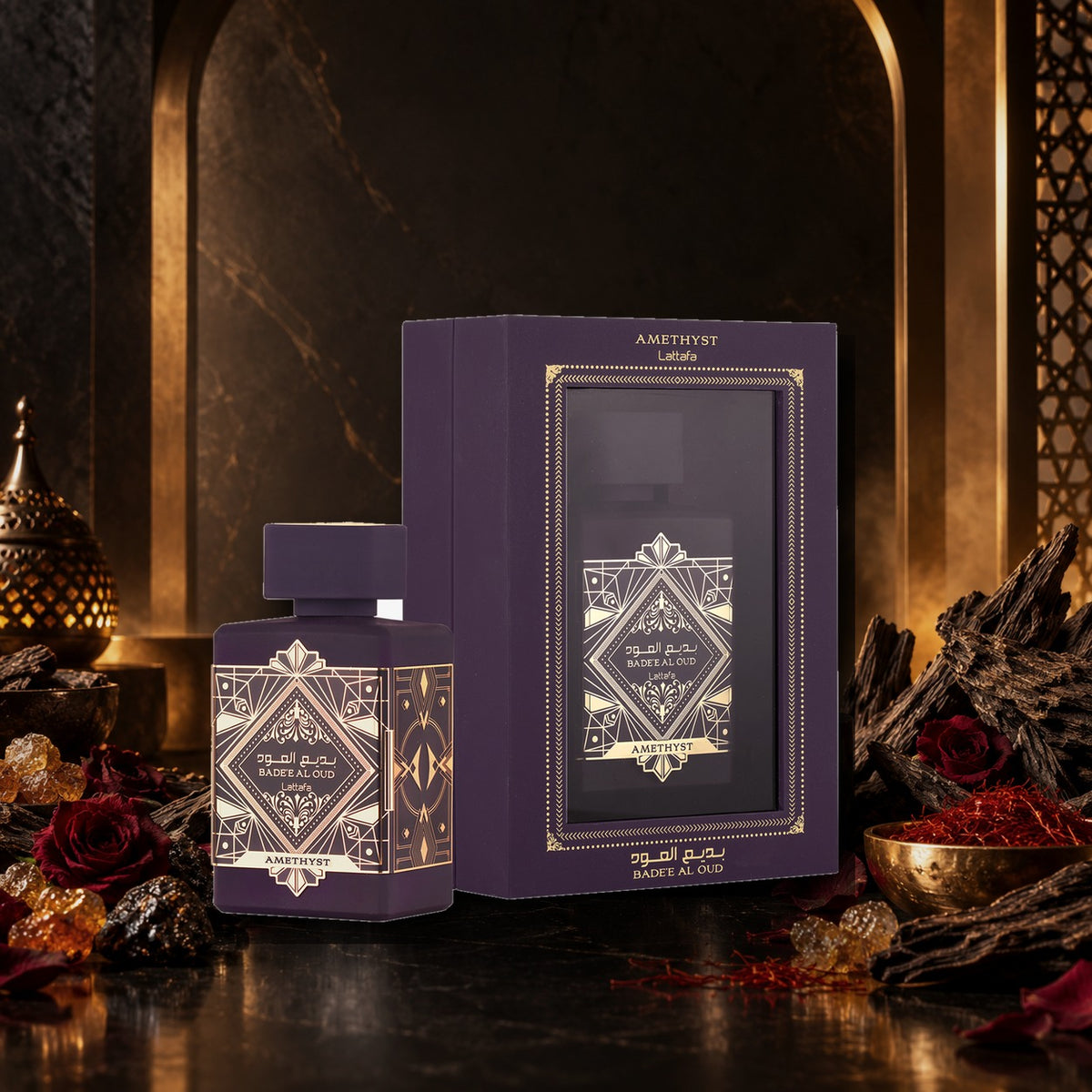 LATTAFA - BADE'E AL OUD AMETHYST - seconda ambientazione editoriale