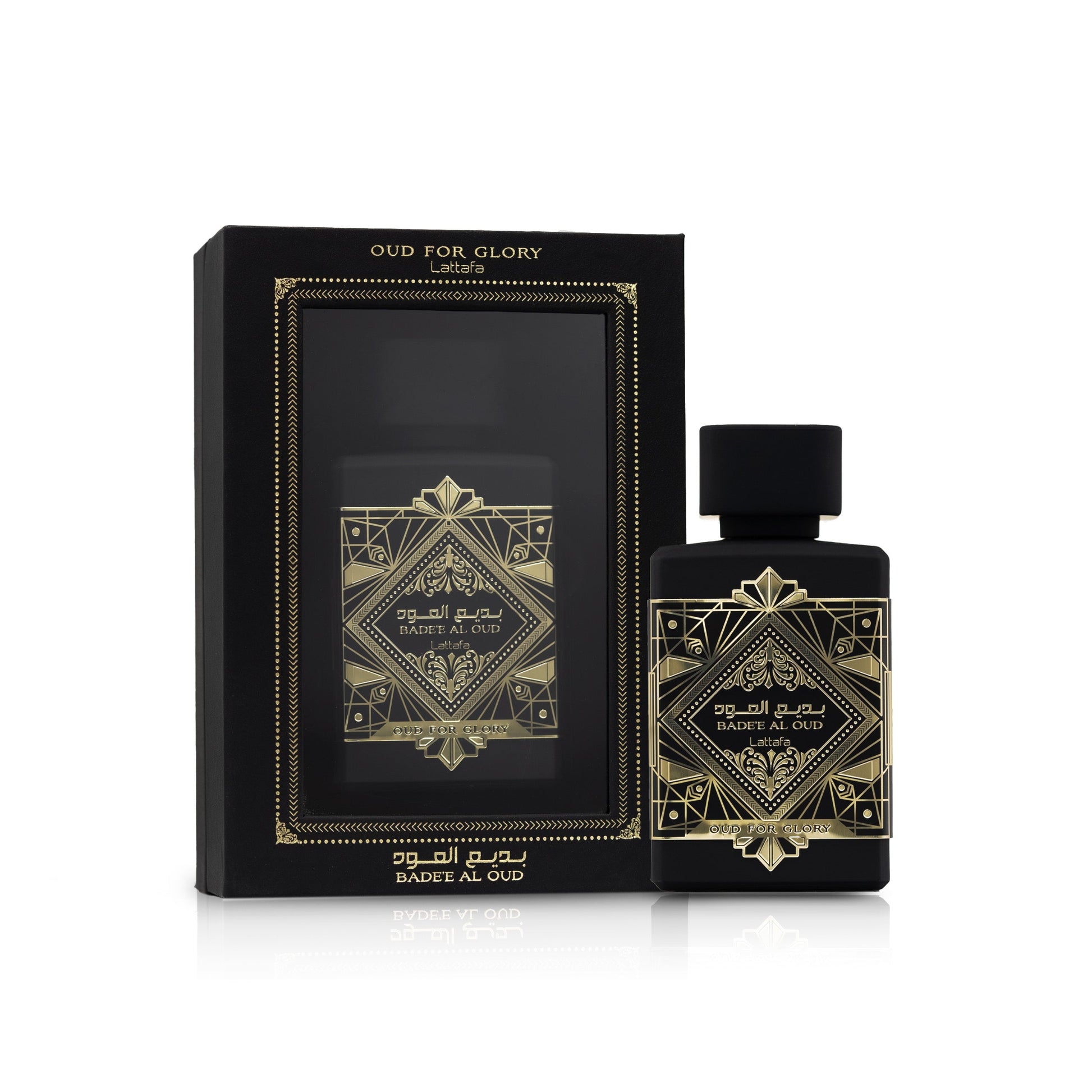 Lattafa Bade'e Al Oud For Glory 100 ml – flacone e confezione ufficiali