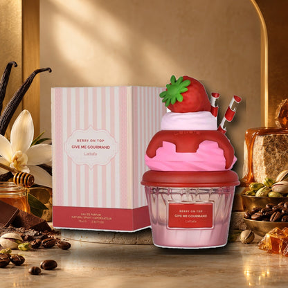 LATTAFA - BERRY ON TOP - ambientazione calda gourmand