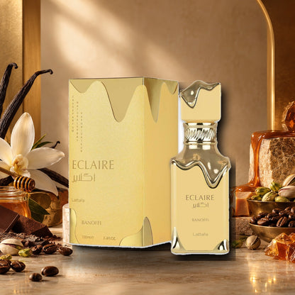 LATTAFA - ECLAIRE BANOFFI - ambientazione calda gourmand