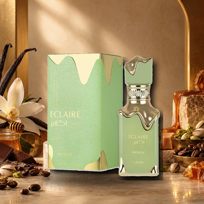 LATTAFA - ECLAIRE PISTACHE - ambientazione calda gourmand