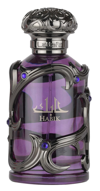 Lattafa Habik Men 100 ml – flacone viola frontale ufficiale